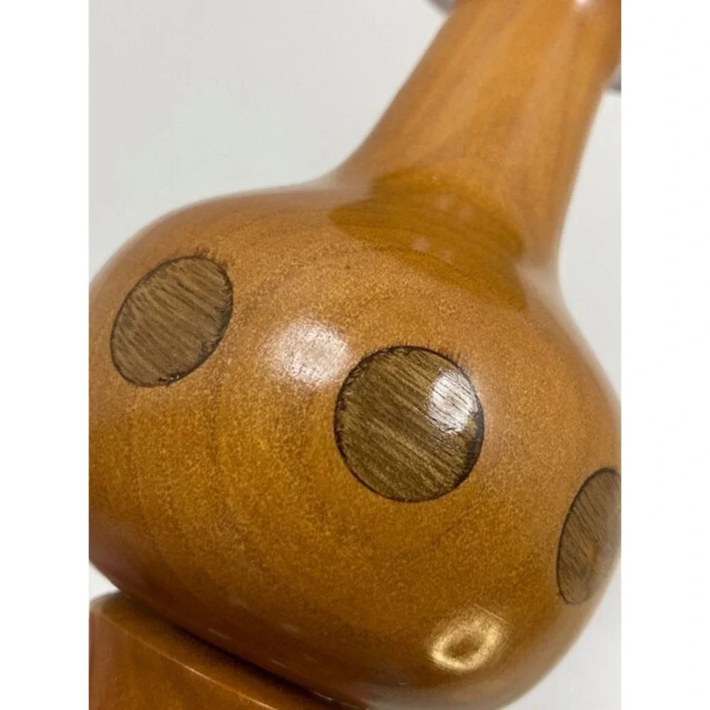 Vtg Hand Turned Custom Vase Wood Inlay 5.75 in One of a Kind‎ New Zealand